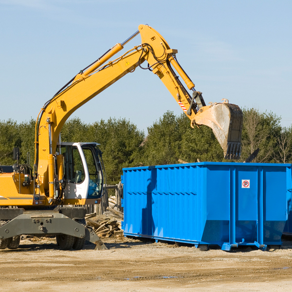 what size residential dumpster rentals are available in Mannsville